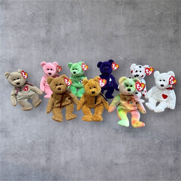 TY Beanie Babies Plush Set of Bears - NWT - Picture 1 of 7